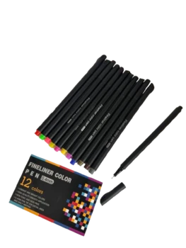 12 עטים צבעוניים 0.4