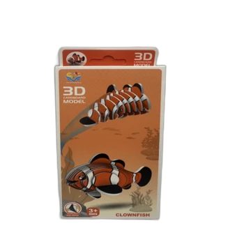 הרכבת בתלת מימד מקרטון איכותי בדגם-נמו