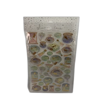 מדבקות לילדים נפוחות דגם-כדור בדולח