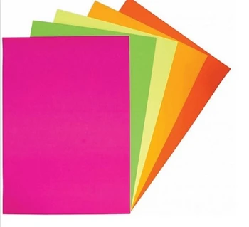 בריסטול זוהר A4 - 50 דפים בצבעים זרחניים מטרו