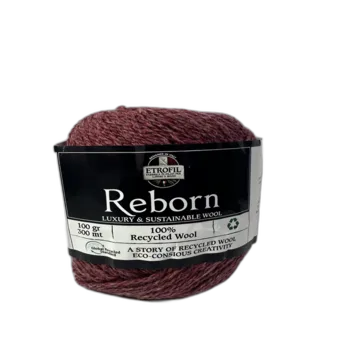 100% צמר REBORN- בגוון ורוד כהה