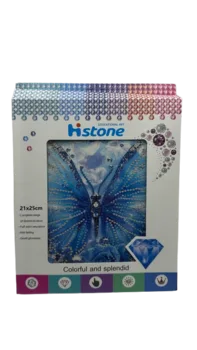 הכנת תמונת שיבוץ יהלומים 21X25- פרפר