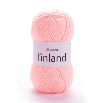 צמר חלקYARNART-FINLAND-בצבע אפרסק ורוד 37