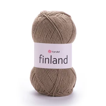 צמר חלקYARNART-FINLAND-בצבע חום 218