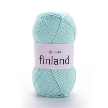 צמר חלקYARNART-FINLAND-בצבע טורקיז 856