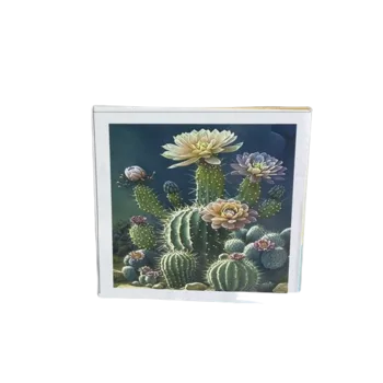 שיבוץ יהלומים על קנווס 30X40 - קקטוסים