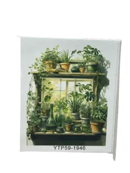ערכה ליצירה- ציור במספרים על קנווס 40X30- מדף עציצים