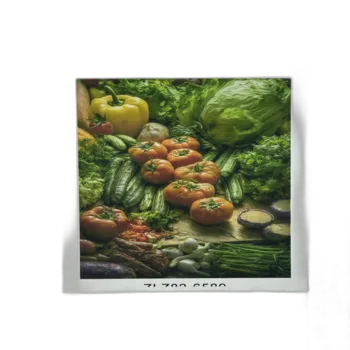 ערכה ליצירה- ציור במספרים על קנווס 40X30- ירקות