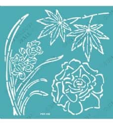 שבלונה דביקה רב פעמי- פרחים