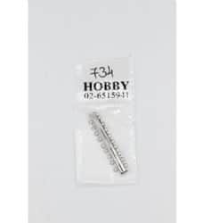 סוגר מקל- 9 לולאות- כסף כהה