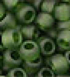 חרוזי רוקאי- ירוק מט שקוף-6