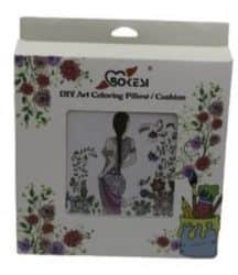 ערכת יצירה לילדים ערכה לצביעה ציפה לכרית- אישה