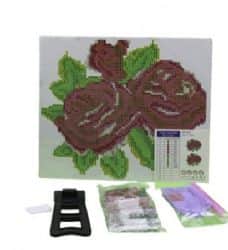 ערכת יצירה לילדים ערכת אבני שיבוץ- פרחים