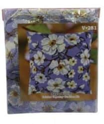 ערכת יצירה לילדים- ערכת ריקמה ליצירת כרית-40X40- דגם פרחים (V281)- במבצע