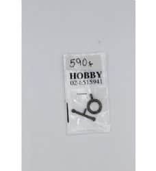 סוגר עגול קלאסי 19 מ"מ- שחור