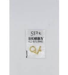 סוגר עגול לב קטן- זהב