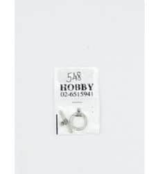 סוגר עגול מעוטר 2 ס"מ- כסף