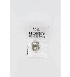 סופיות פרחים 15 מ"מ כסף