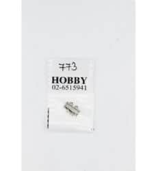 סוגר מקל- 2 לולאות -כסף כהה