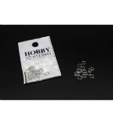 לולאות כסף כהה 10מ"מ