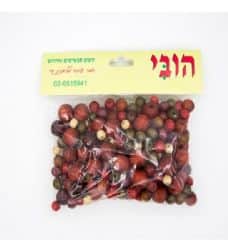 חרוזים ליצירה מעץ בגדלים שונים גווני אדום -במבצע