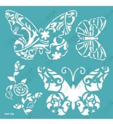 שבלונה דביקה רב פעמי- פרפרים