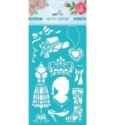 שבלונה דביקה רב פעמי- בגדים