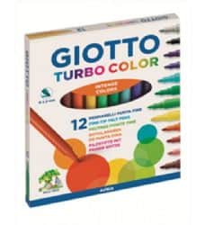 סט 12 טושים דקים GIOTTO- לא רעיל במיוחד לילדים