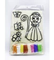 ערכת יצירה לילדים קיט תלת מימד מפלסטלינה שמתייבשת באויר /אייקלי- דגם מלכה