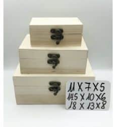 קופסא מעץ מלבן עם מנעול מיוחד- לפי מידה