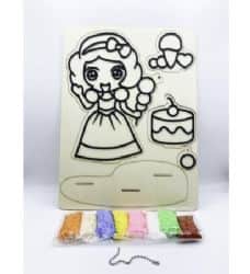 ערכת יצירה לילדים- קיט תלת מימד מפלסטלינה שמתייבשת באויר / אייקליי- דגם - שילגיה