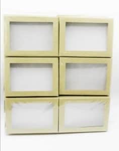 מבצע- 12 קופסאות מתנה עם חלון תצוגה 8X11