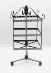 מעמד לעגילים מרובע כסף