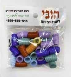 שקית חרוזים ליצירה אקריל/ פלסטיק קשיח עם חור גדול- במבצע- גליל