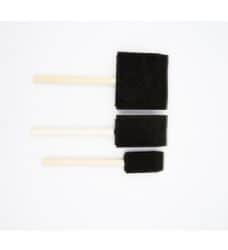 סט ספוגים שטוח שחור מגיע 3 גדלים שונים