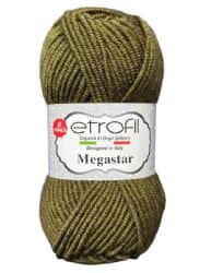 MEGASTAR- צמר מגהסטאר (במבצע)- ירוק זית-0065