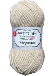 MEGASTAR- צמר מגהסטאר (במבצע) - נס קפה בהיר- 011