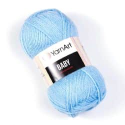 YARNART-BABY- צמר לתינוקות בייבי-במבצע- 215 תכלת