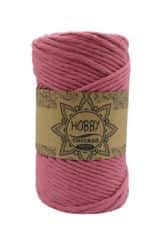 חוט מקרמה 4MM- CHICAGO סינגל טוויסט בצבע-ורוד