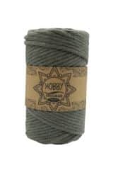 חוט מקרמה 4MM- CHICAGO סינגל טוויסט בצבע-ירוק זית