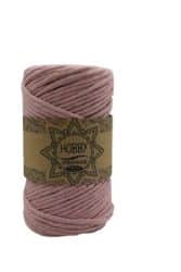 חוט מקרמה 4MM- CHICAGO סינגל טוויסט בצבע- ורוד עתיק