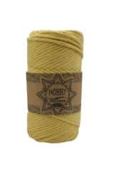 חוט מקרמה 4MM- CHICAGO סינגל טוויסט בצבע-צהוב