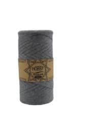 חוט מקרמה MARINE- שטוח אפור כהה