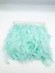 סרט נוצות צבע אחיד- טורקיז