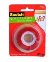 דבק דו צדדי שקוף