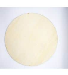 פלטה מעץ עגול קוטר 20 עובי כ-5 מ"מ