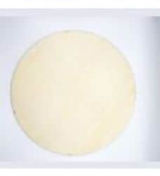 פלטת עץ עגול קוטר 15 עובי כ-5 מ"מ עם חור לשעון