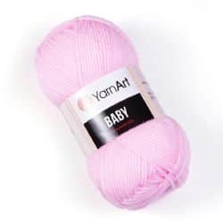 YARNART-BABY- צמר לתינוקות בייבי-במבצע-649 ורוד בהיר