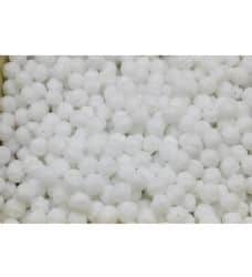 חרוזי זכוכית צ'כים איכותי במשקל- לבן עם חיתוכים מידה 6