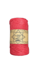 חוט מקרמה 4MM- CHICAGO סינגל טוויסט בצבע-אדום